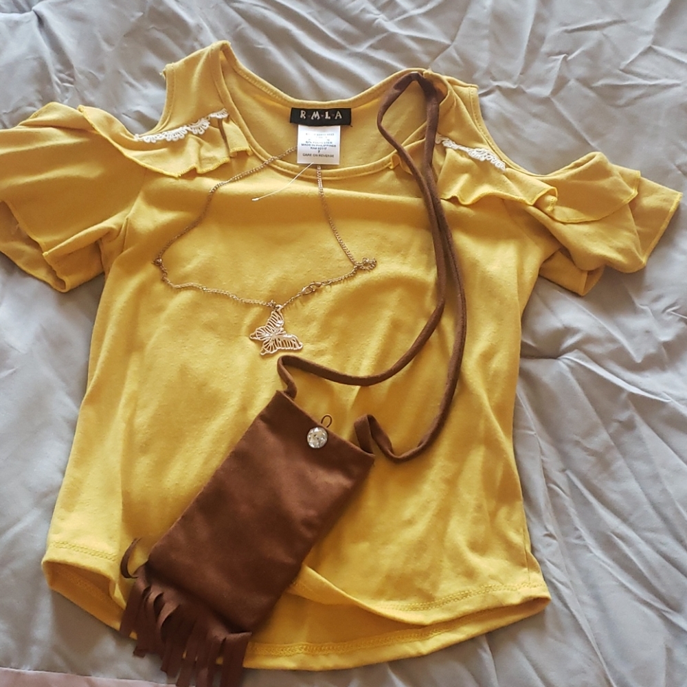 R.M.L.A Girls Cold Shoulders Top
